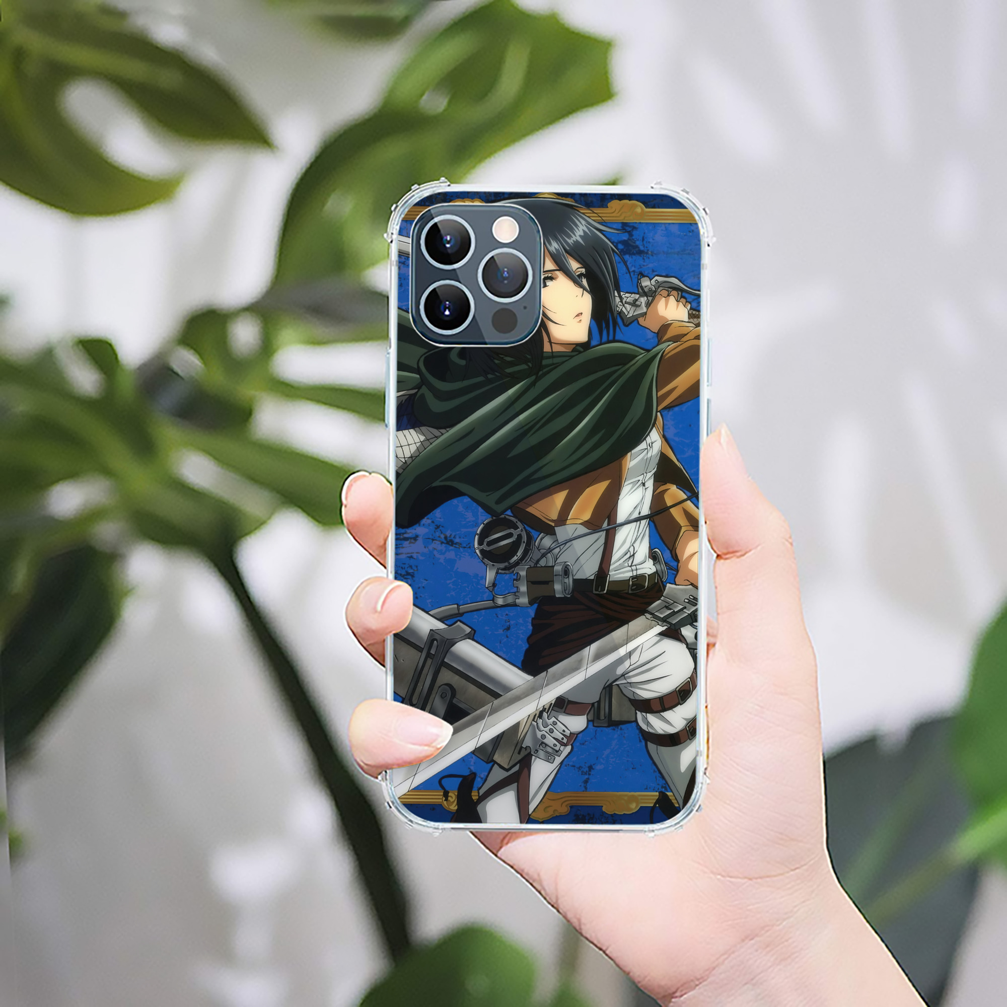 （画像用） 進撃の巨人 Attack on Titan 【iPhone 12シリーズ対応】透明スマホケース（クリアソフトケース）